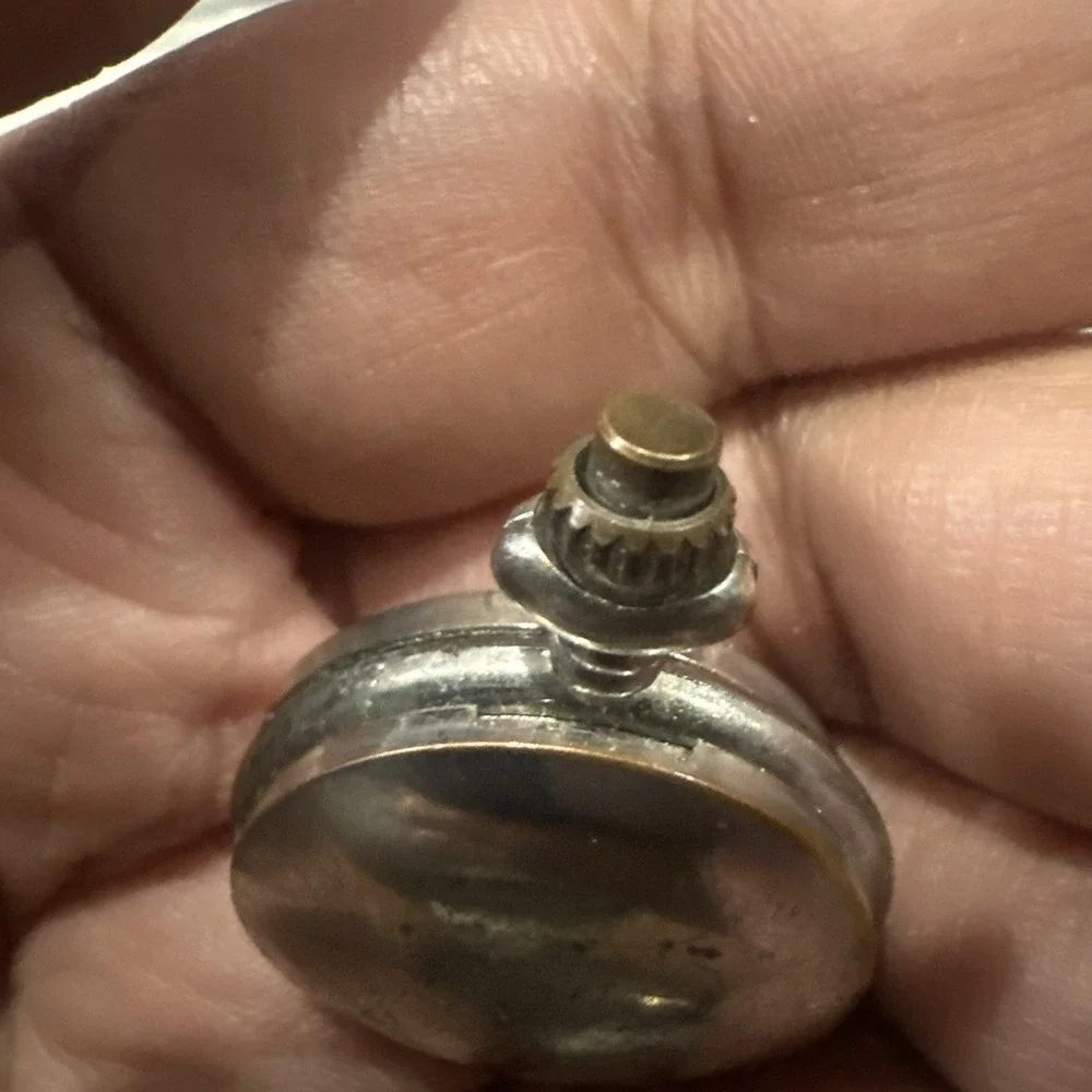 Works Vintage MULLINGAR PEWTER  Silver Tone Quartz Mini Pocket Watch 27mm Runs
